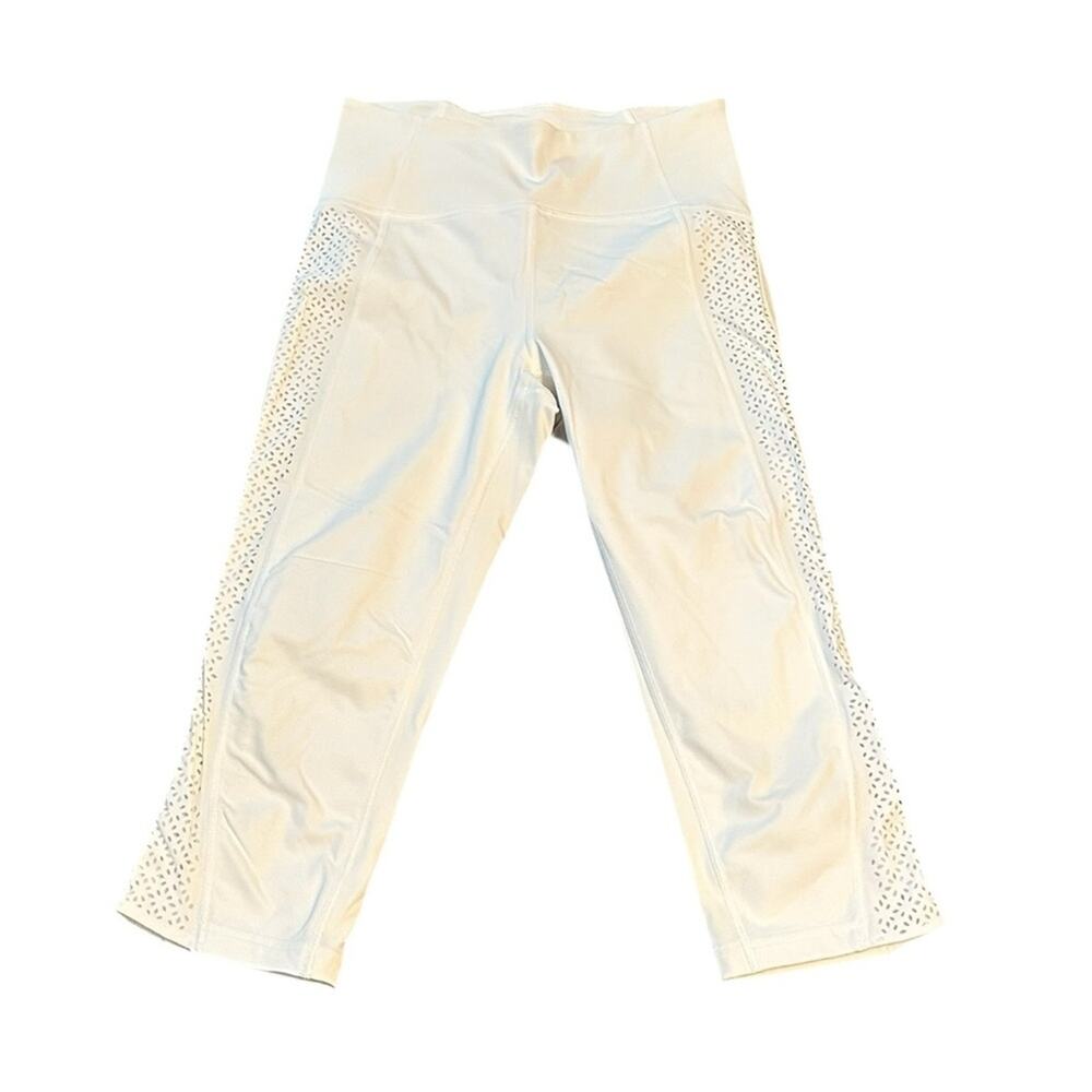 Lululemon White Womens Crop Leggings EUC Size 6